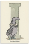 Edward Gorey Original Limited Edition Set of His Famous Hand-Painted Alphabet Postcards